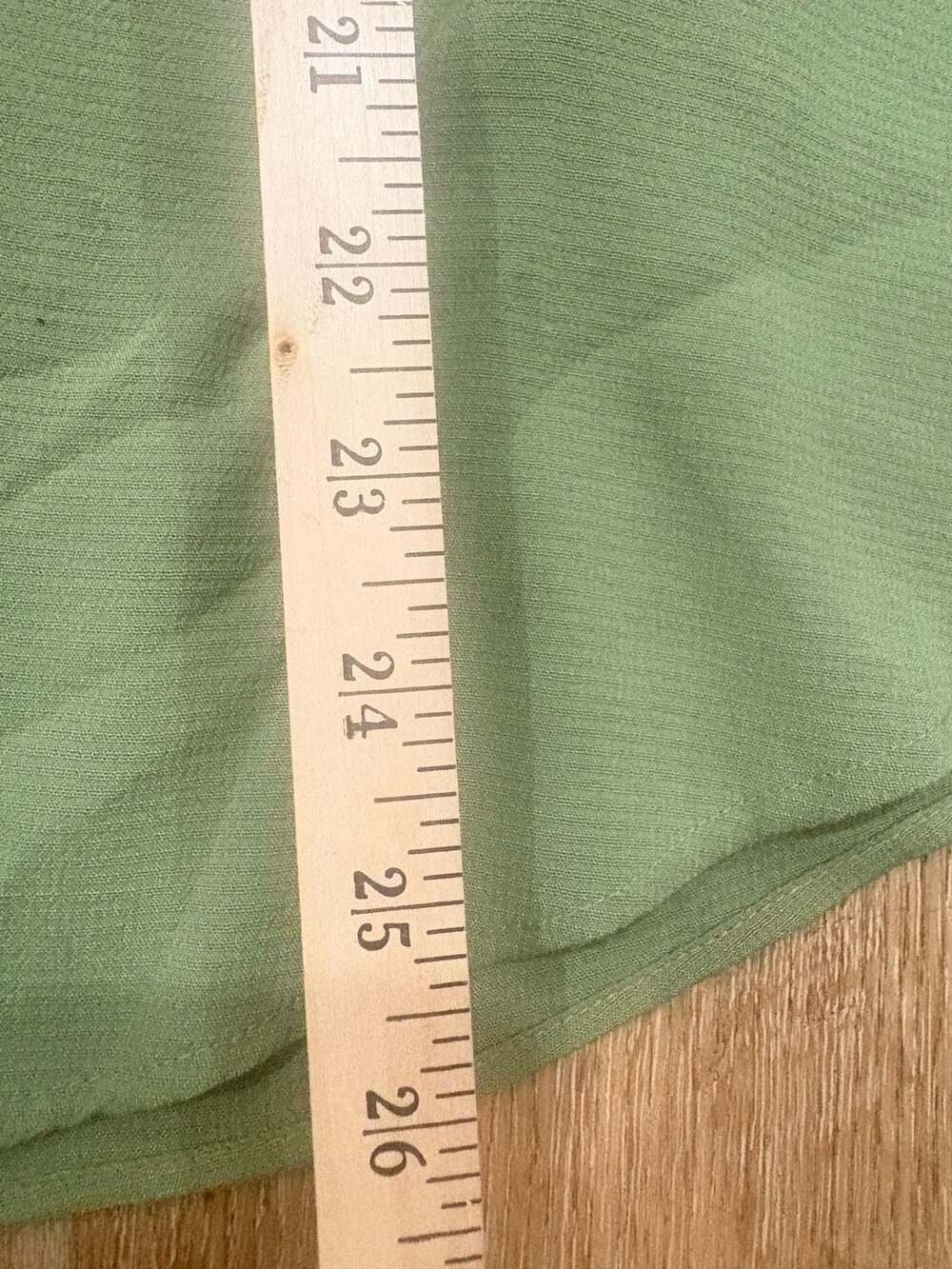 CJ Banks Green Long Sleeve Tunic Blouse Button Down Shirt Plus Size 16/18W 1X - Picture 7 of 7
